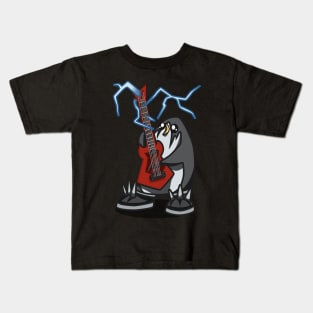 Metal Penguin Kids T-Shirt